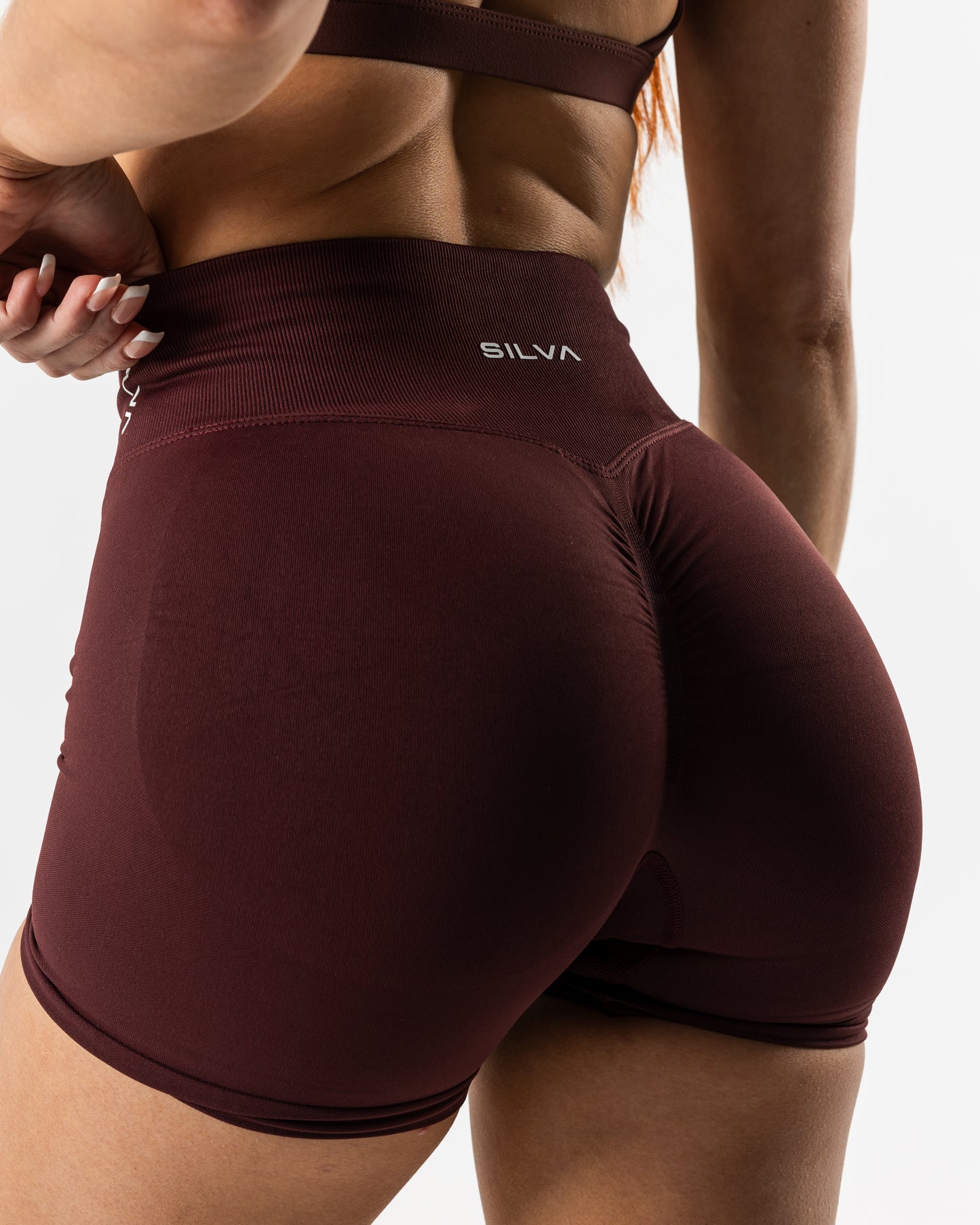 Elite Scrunch Shorts - Ruby Red