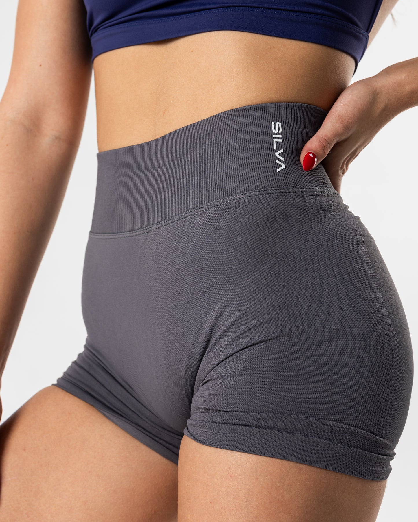 Elite Scrunch Shorts - Slate