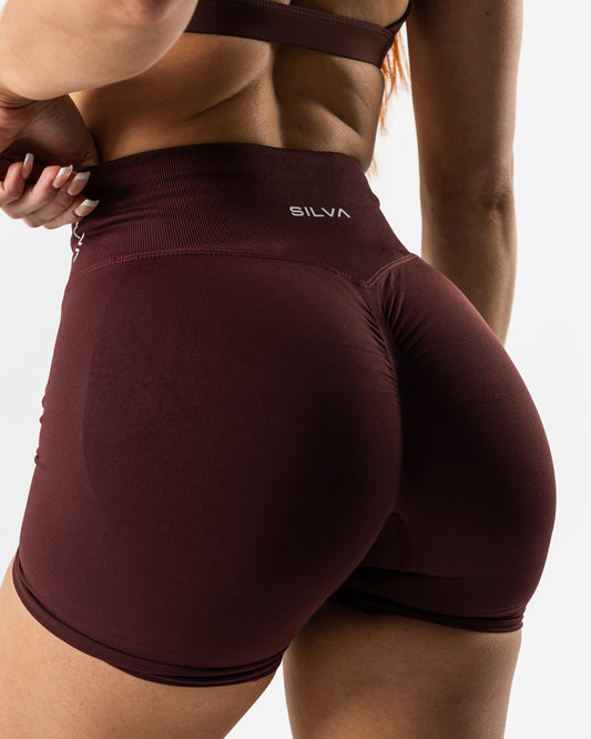 Elite Scrunch Shorts - Ruby Red